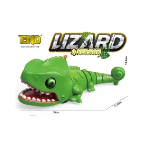 Q-Version Lizard Toy – Realistic Moving Pet with LED Eyes & Sound